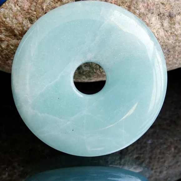 Natural Amazonite Pendant Necklace - Picture 3 of 8